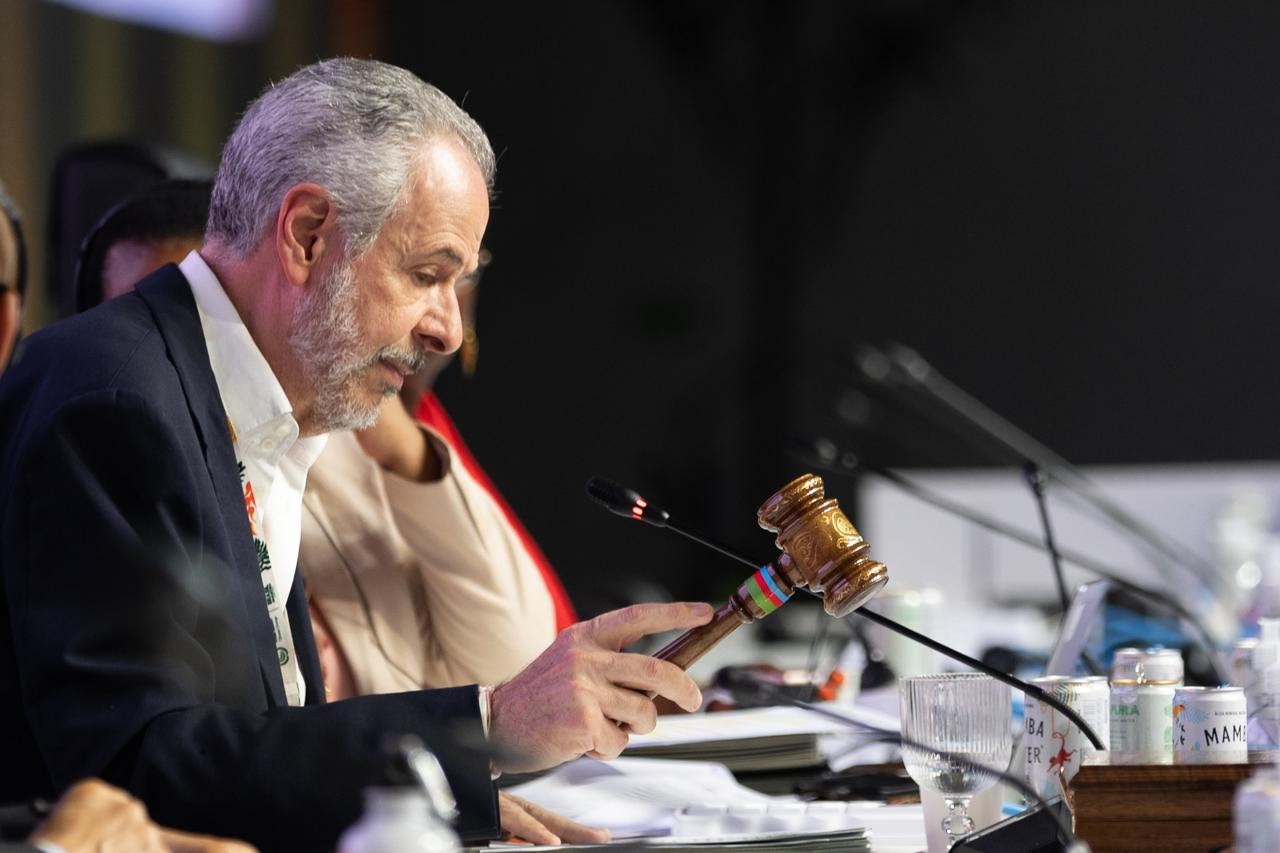 COP30 president closing the event. 
